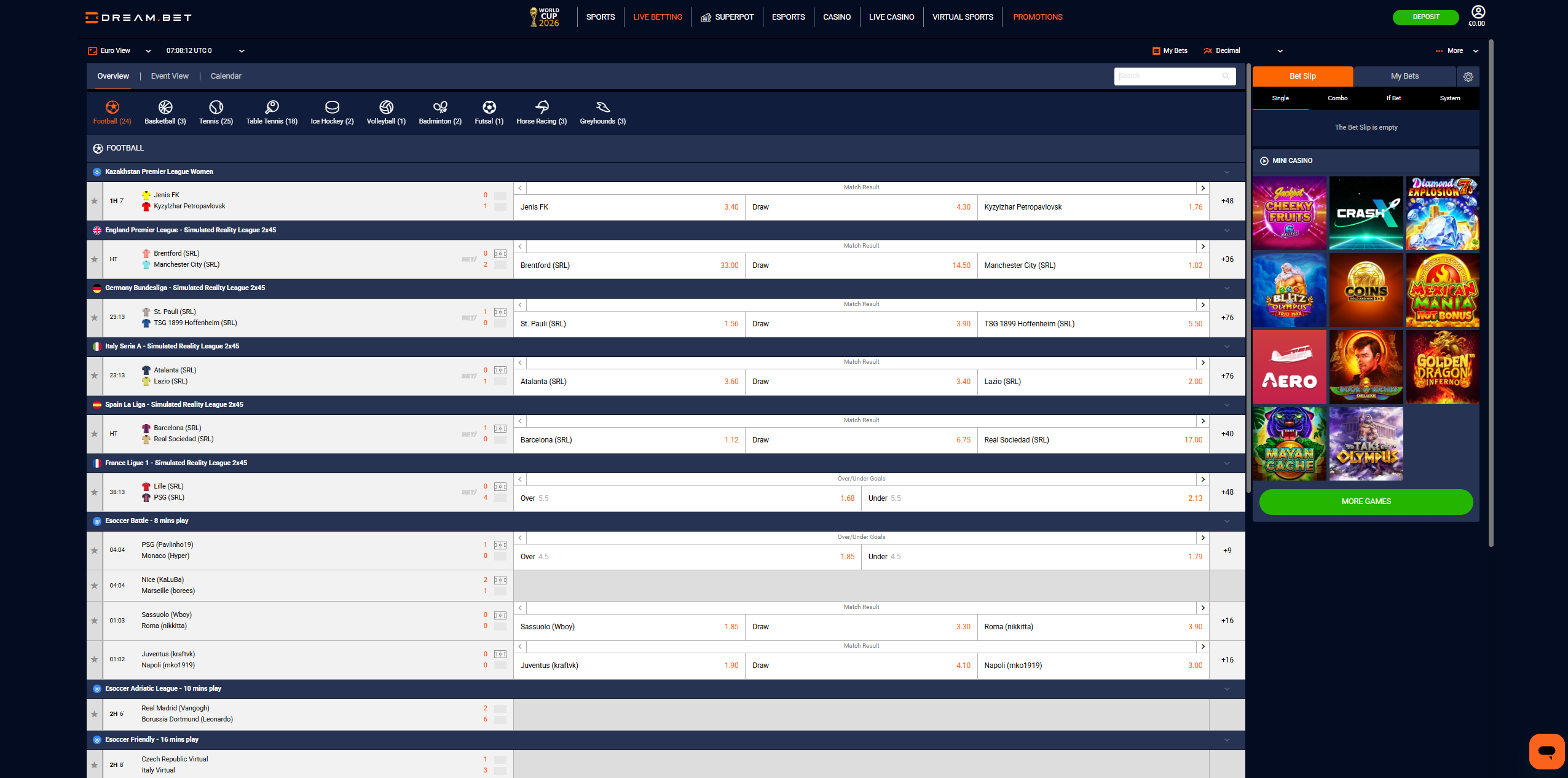 How the DreamBet Sportsbook Is Set Up