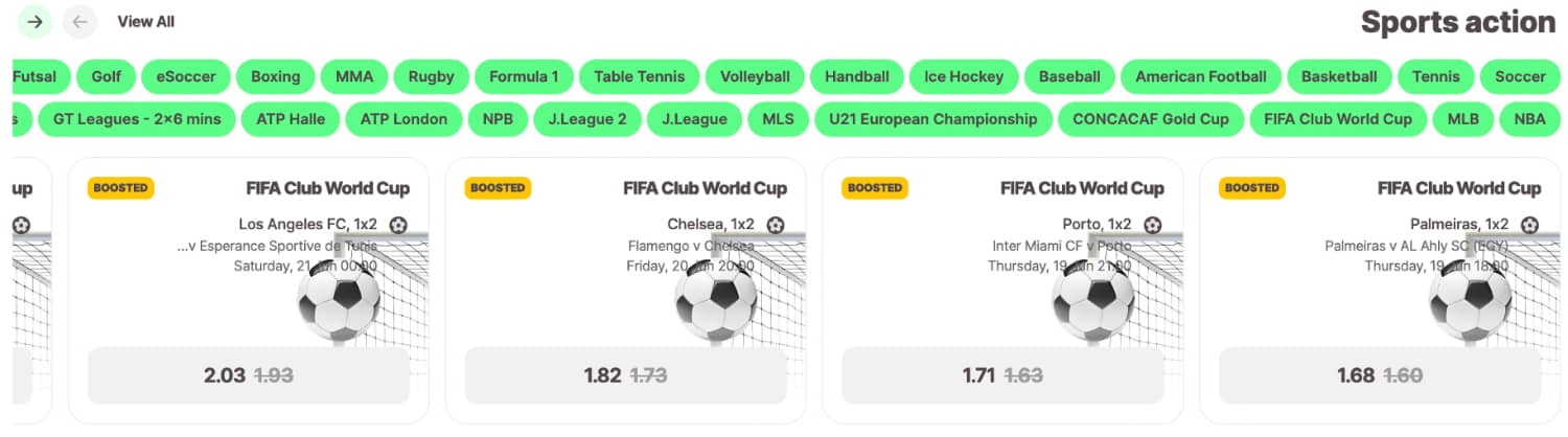 10bet Sports Betting Options