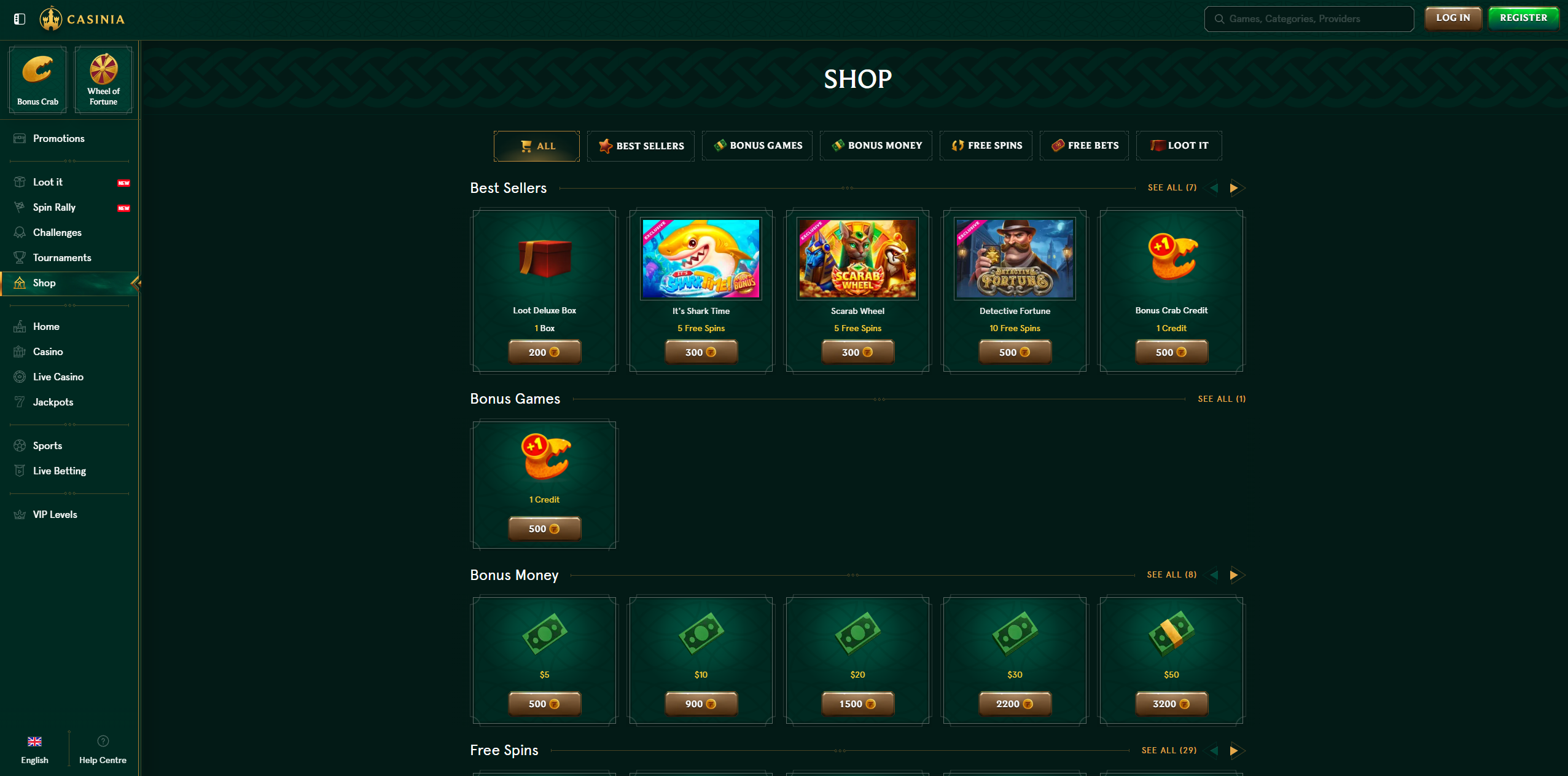 The Coins Shop: Spend Your Points on Something Useful
