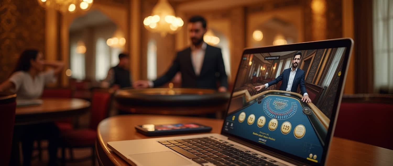 Live dealer casino for Arab players