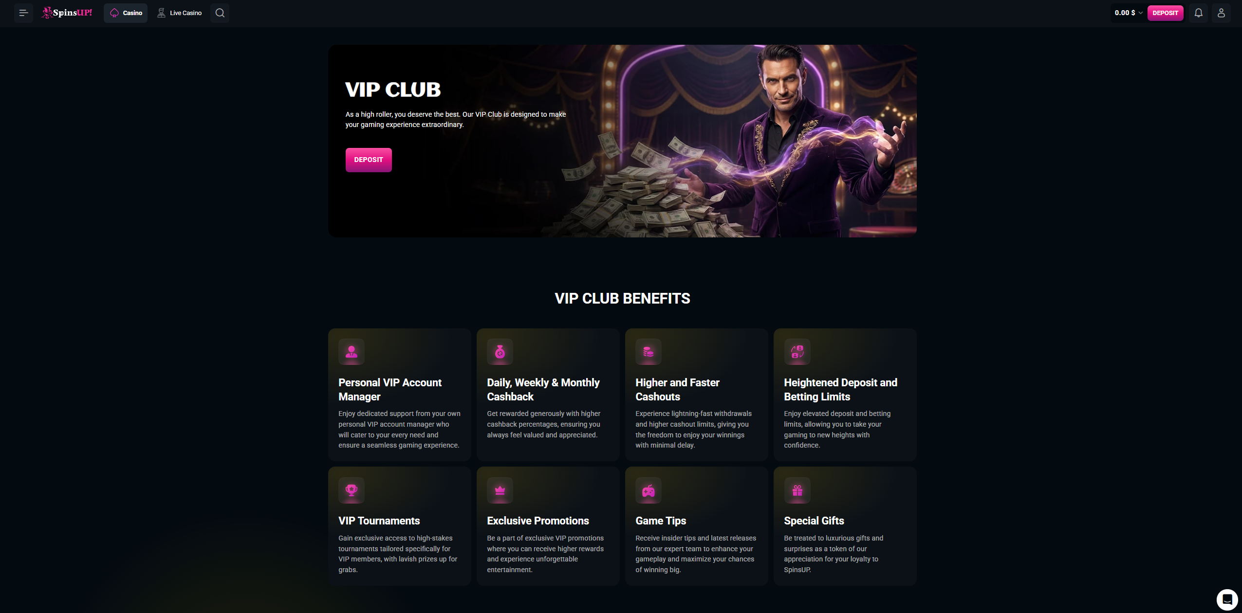 The SpinsUp VIP Club: Invitation Only, Genuinely Worth It