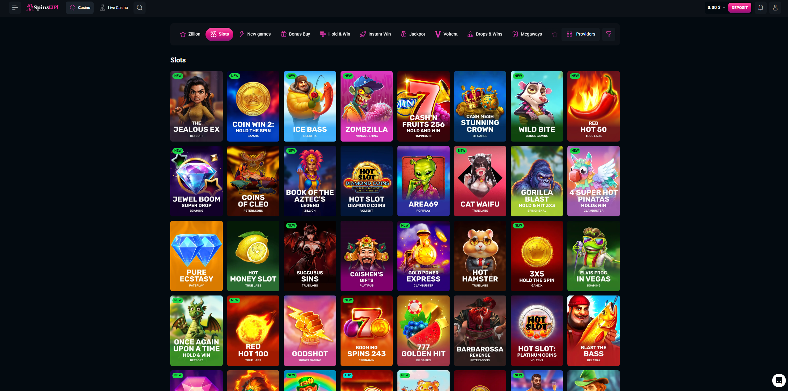 152 Providers, Four Game Categories: What You Can Play at SpinsUp
