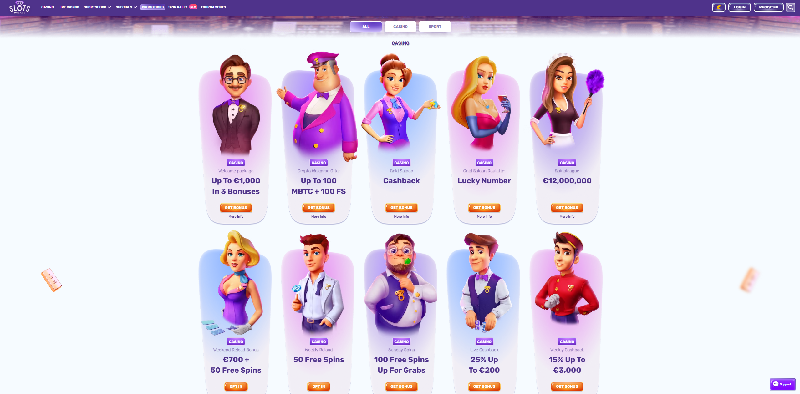 Bonuses: Two Paths, One Account slots palace