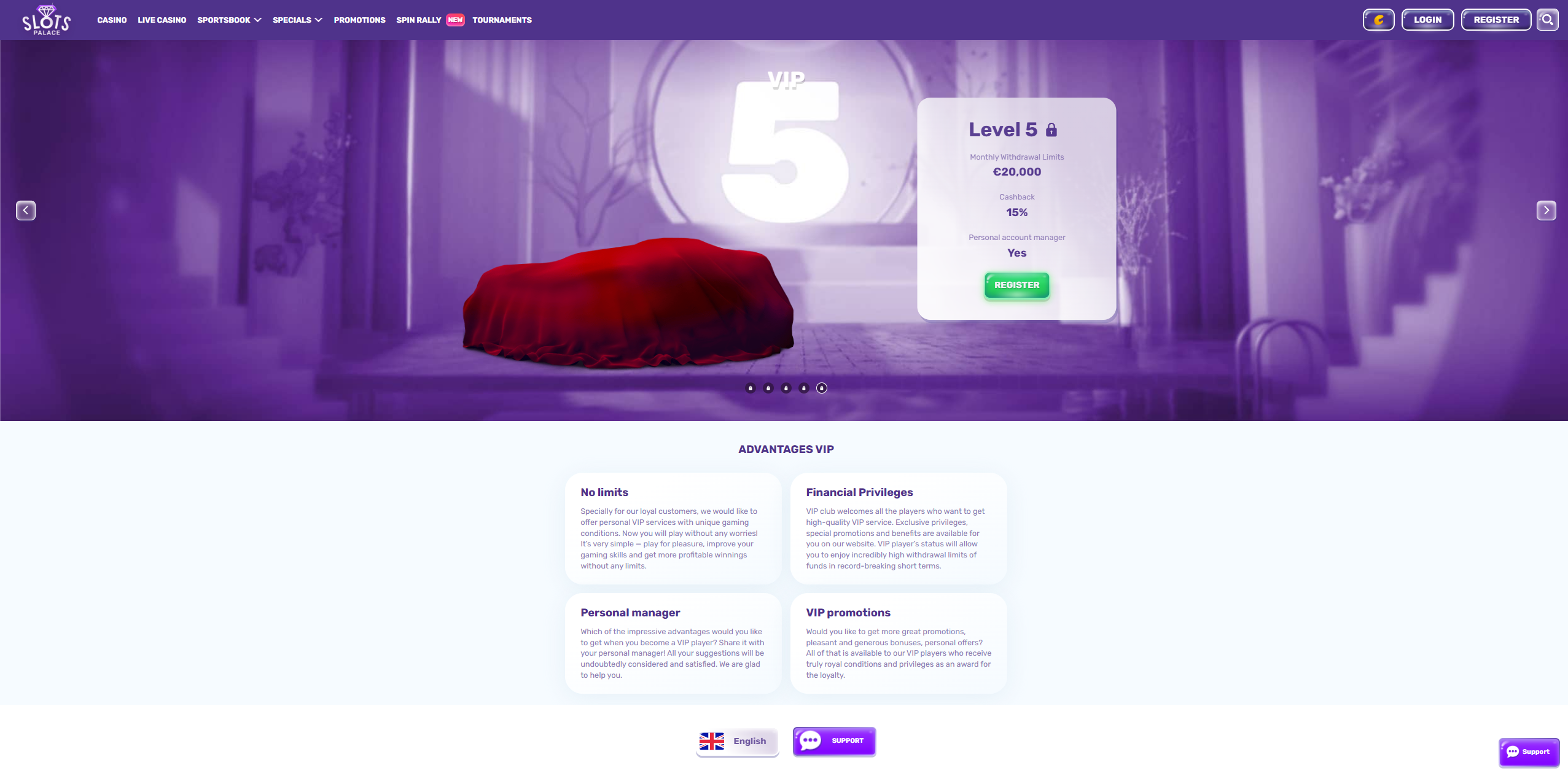 VIP Program: Five Levels, Real Differences