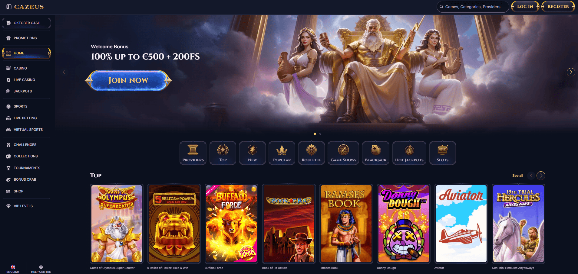CaZeus homepage