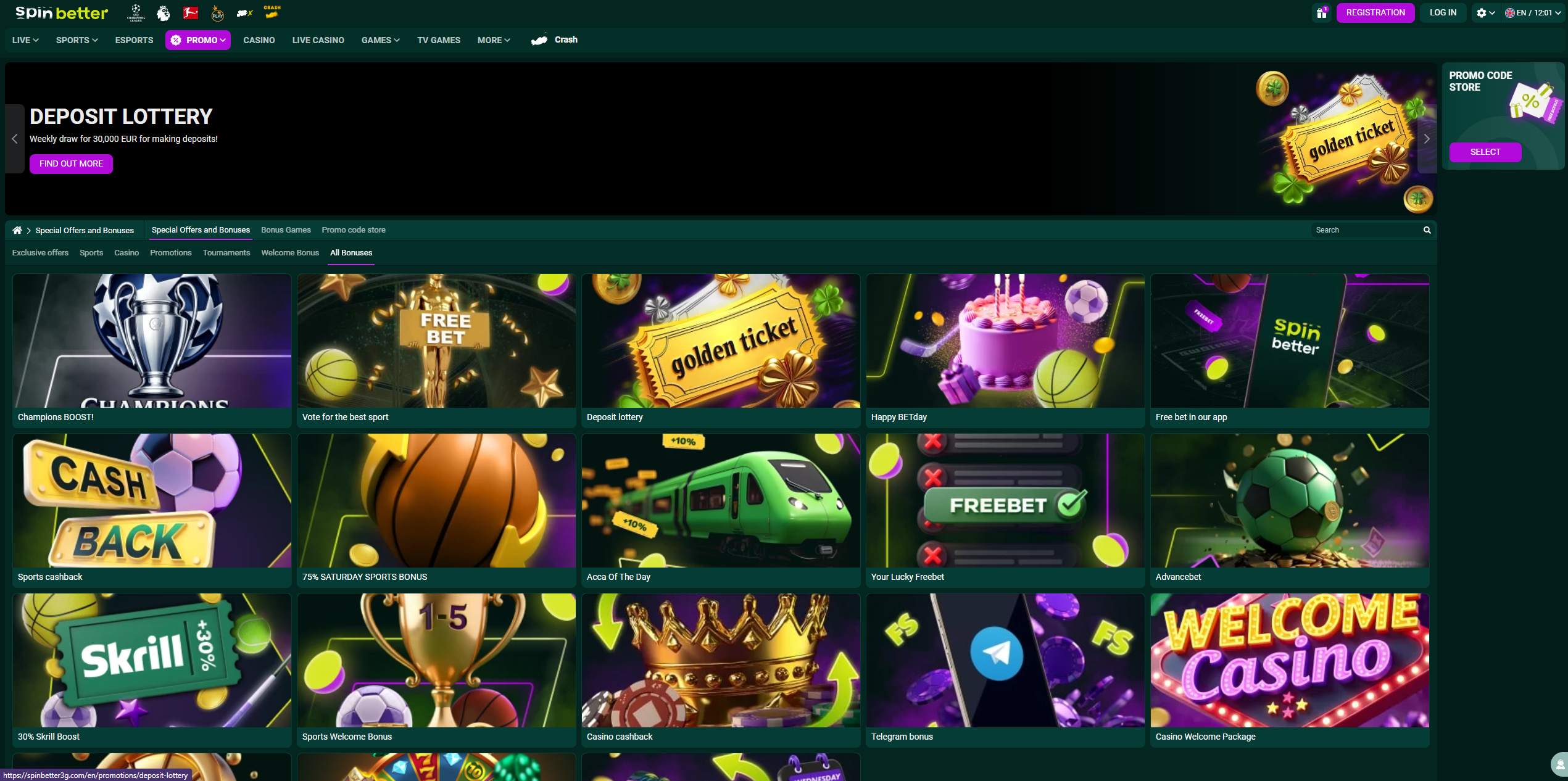 SpinBetter Casino Bonuses