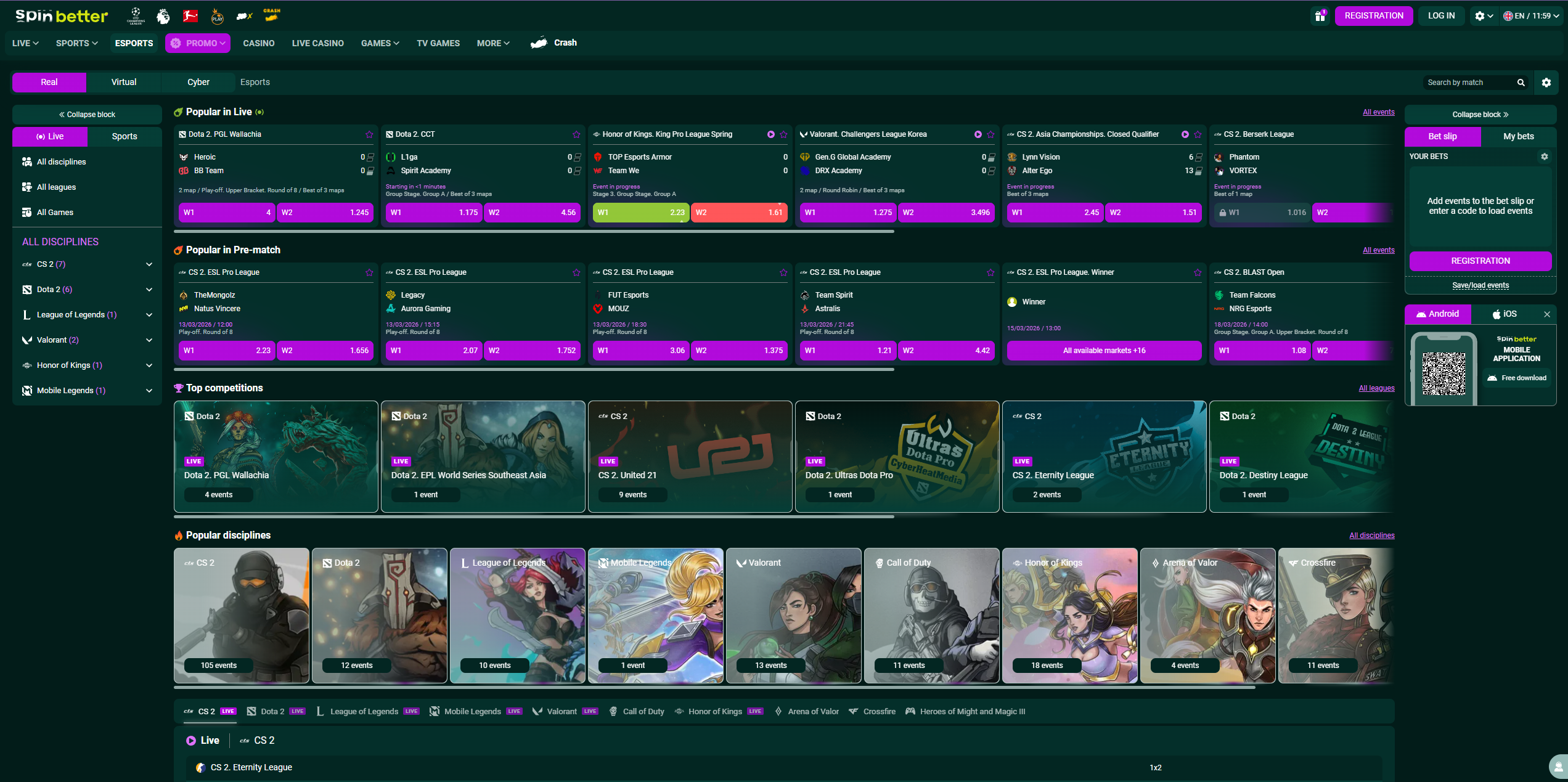 SpinBetter Live and Sports Betting