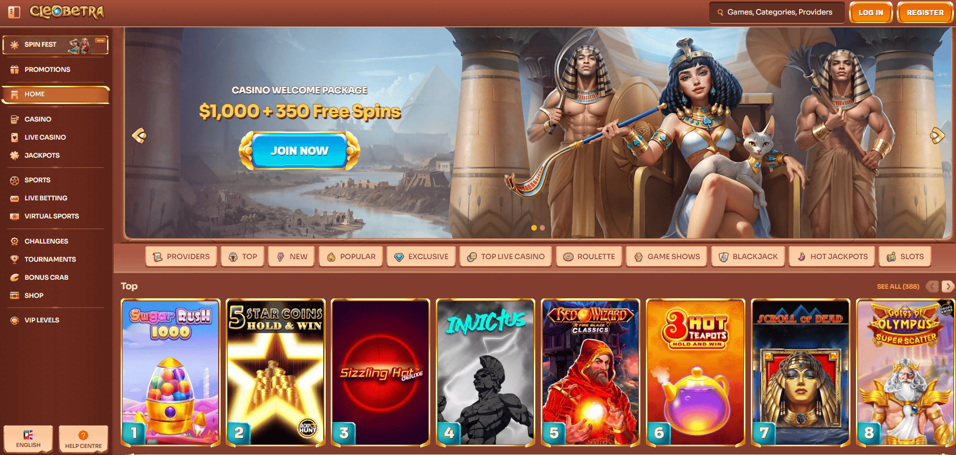Cleobetra homepage