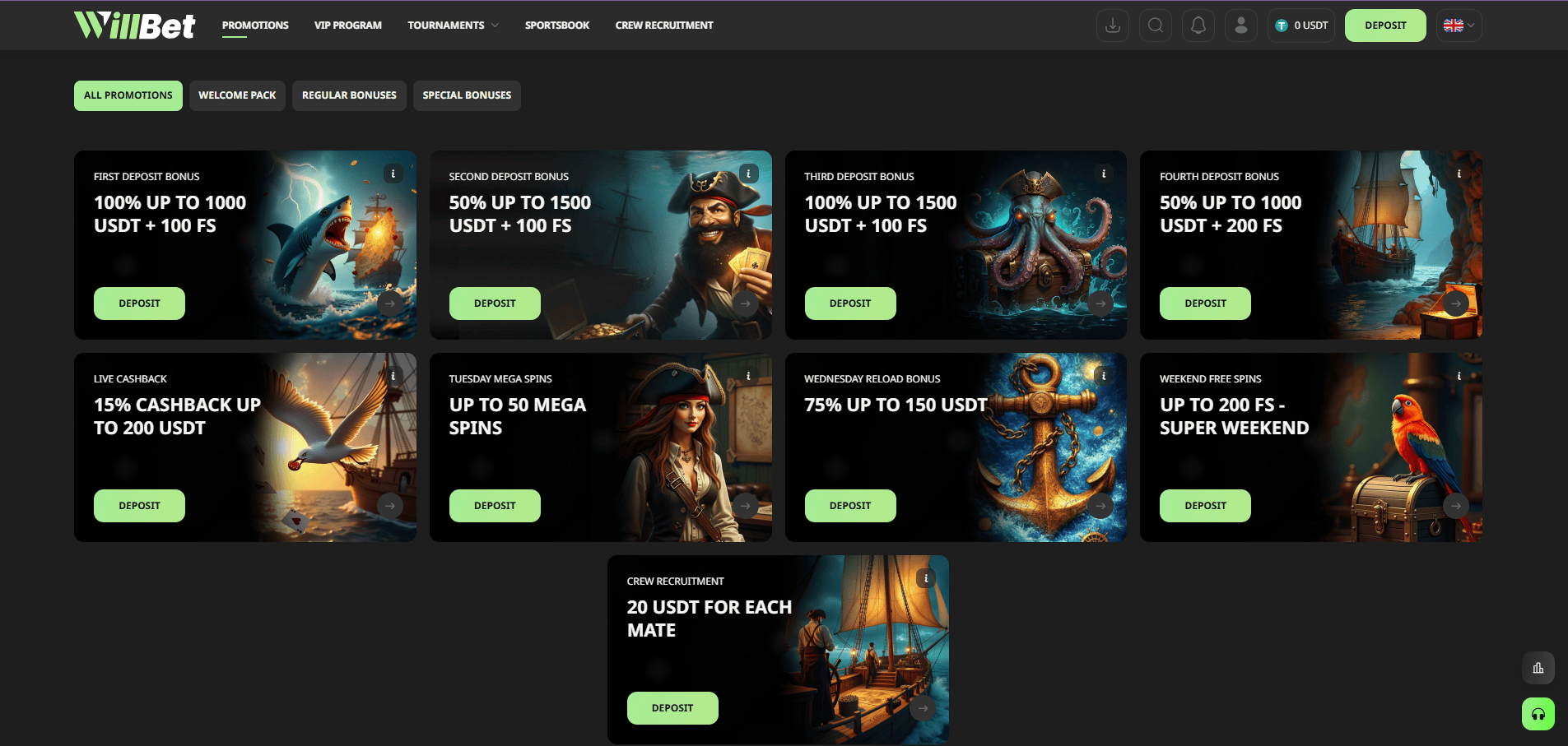 WillBet Bonuses