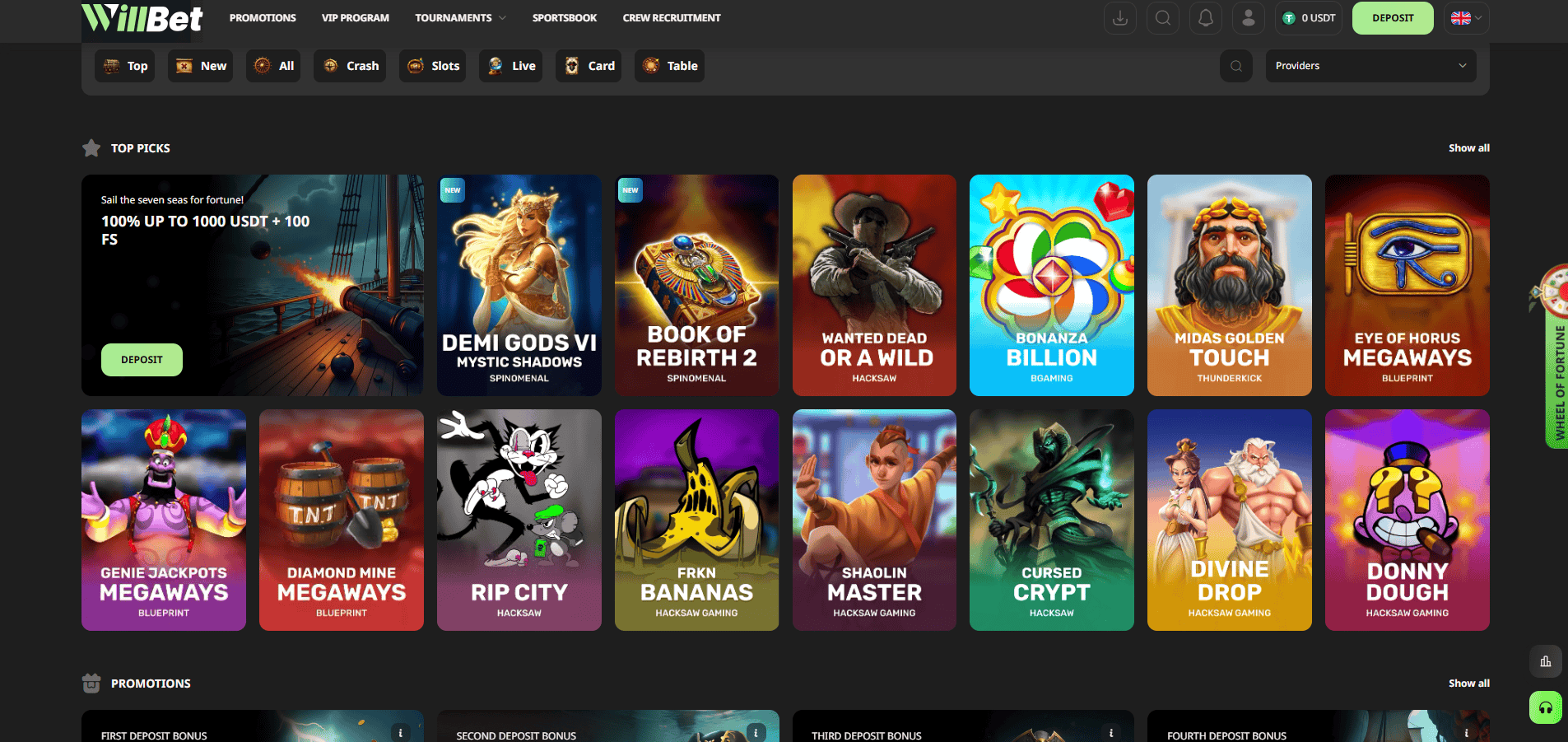 WillBet Casino Games