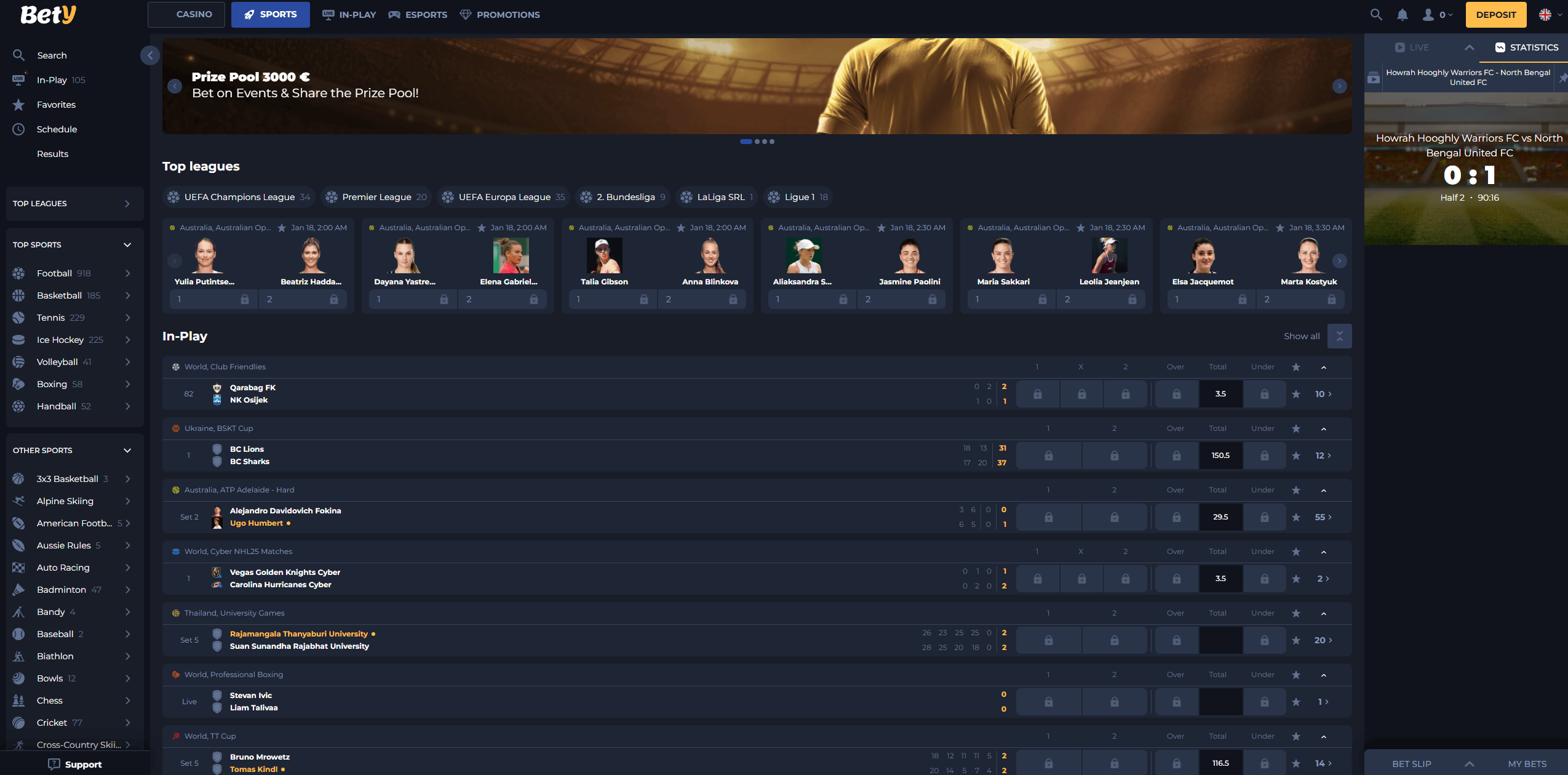 Bety Sportsbook Overview