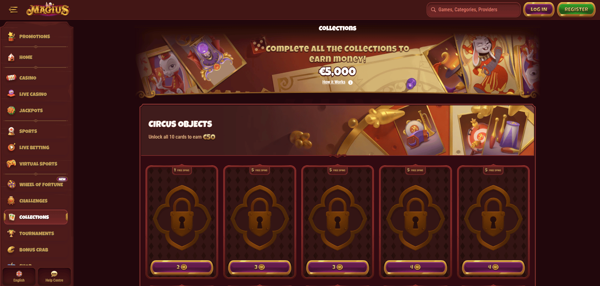 Challenges and Collections at Magius