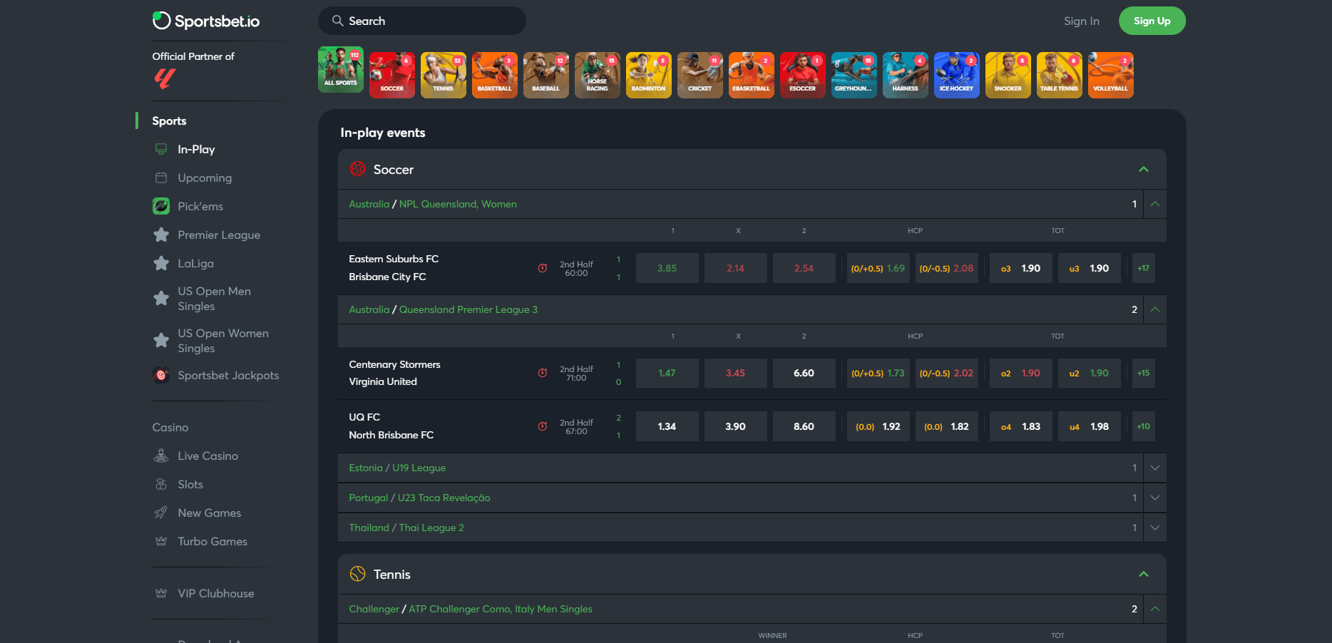 Sportsbet.io Sportsbook Overview