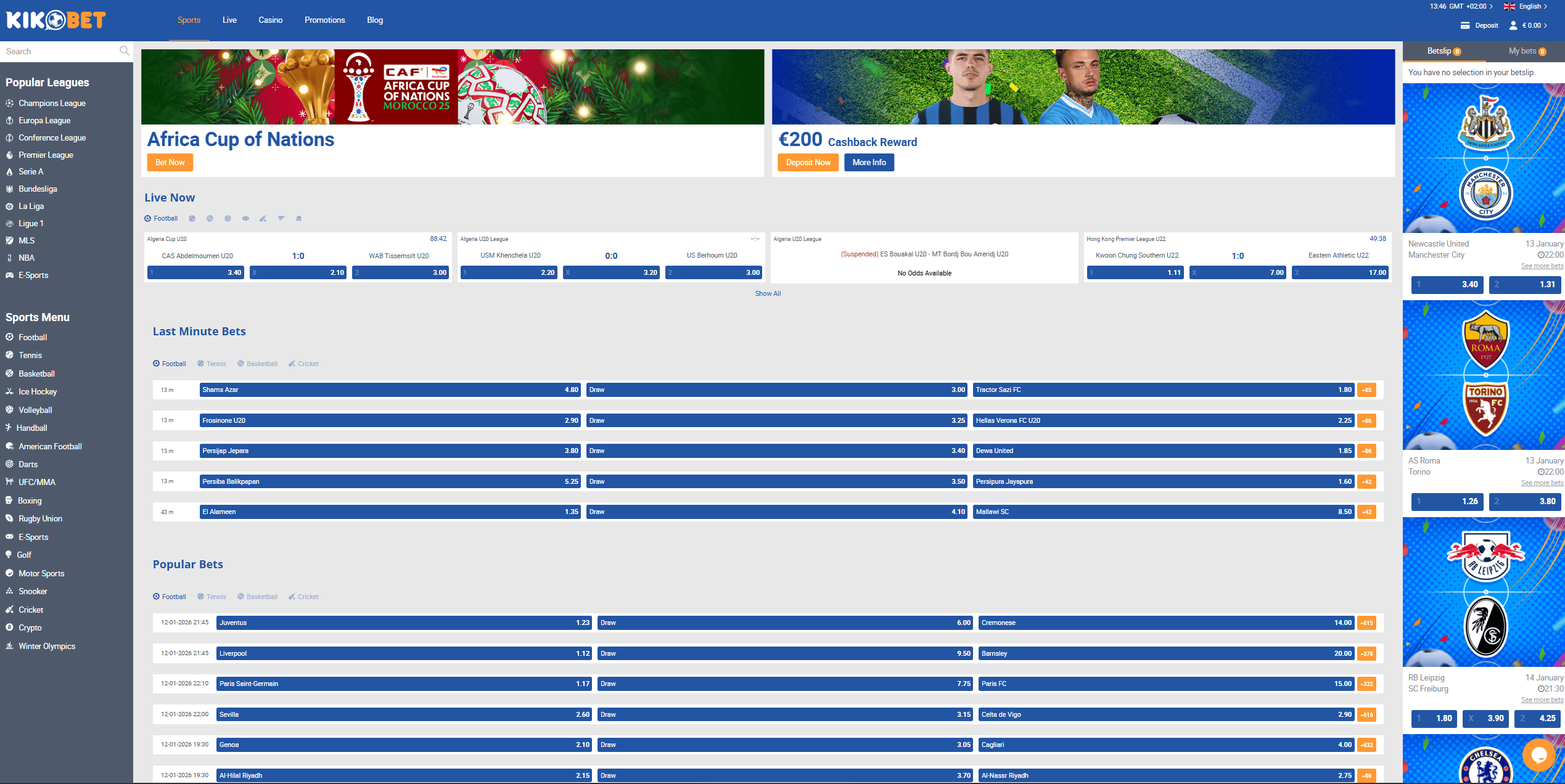 Kikobet Sportsbook Overview