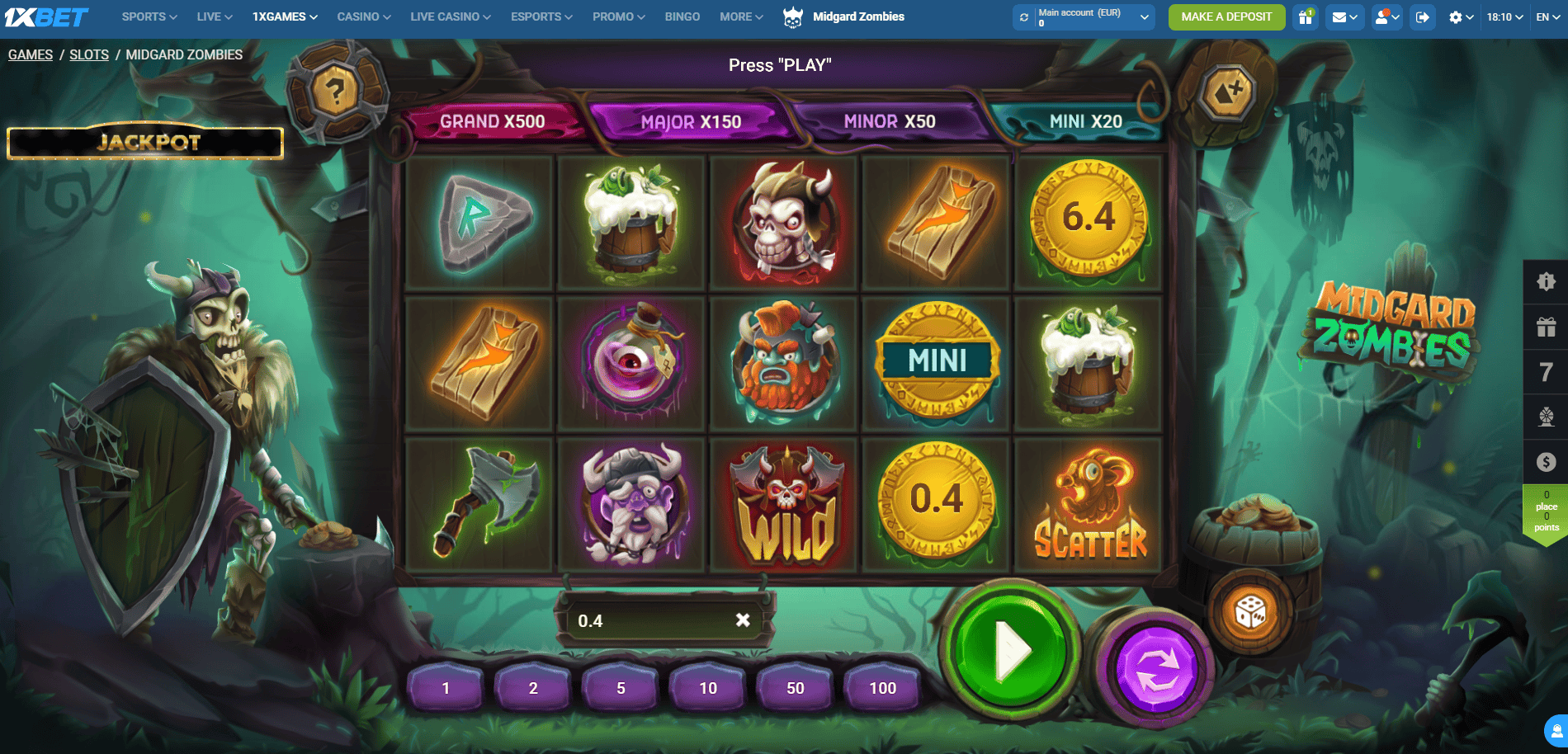 Midgard Zombies - Epic Slot Adventure 1xBet