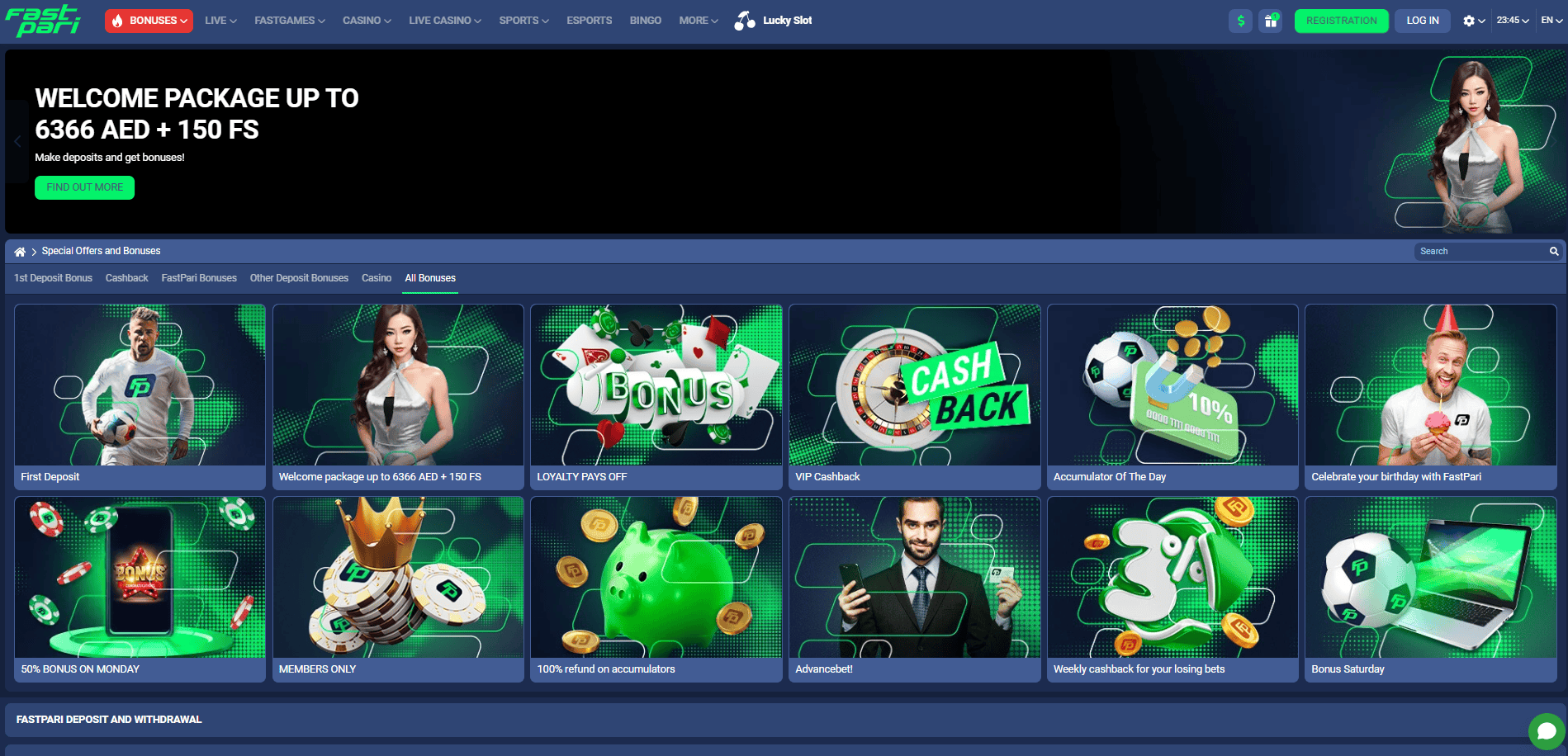 Bonuses and Promotions at Fastpari