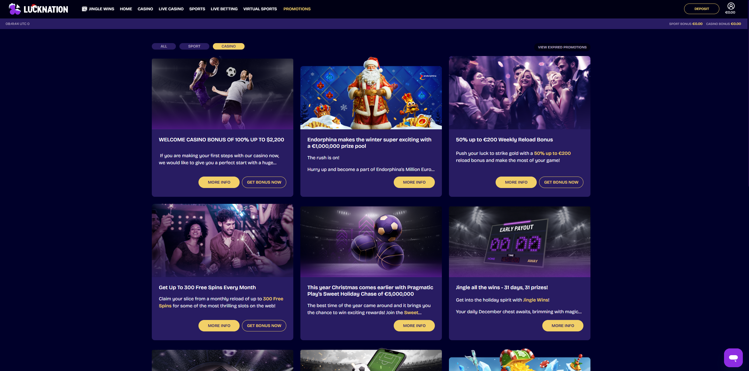 Bonuses and Promotions at LuckNation