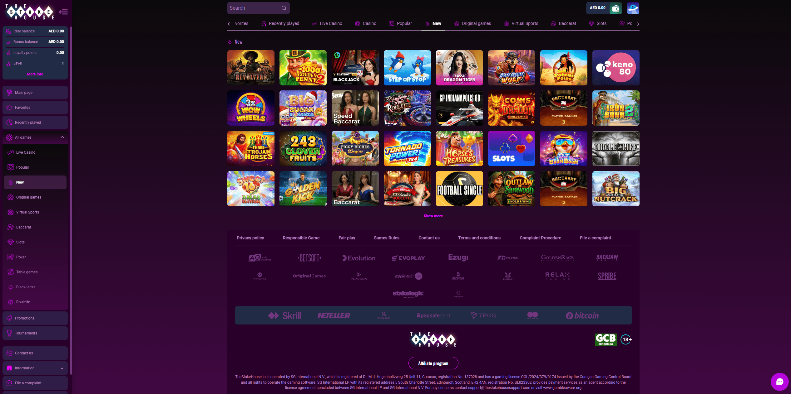 What Can You Play? Games from Top Providers