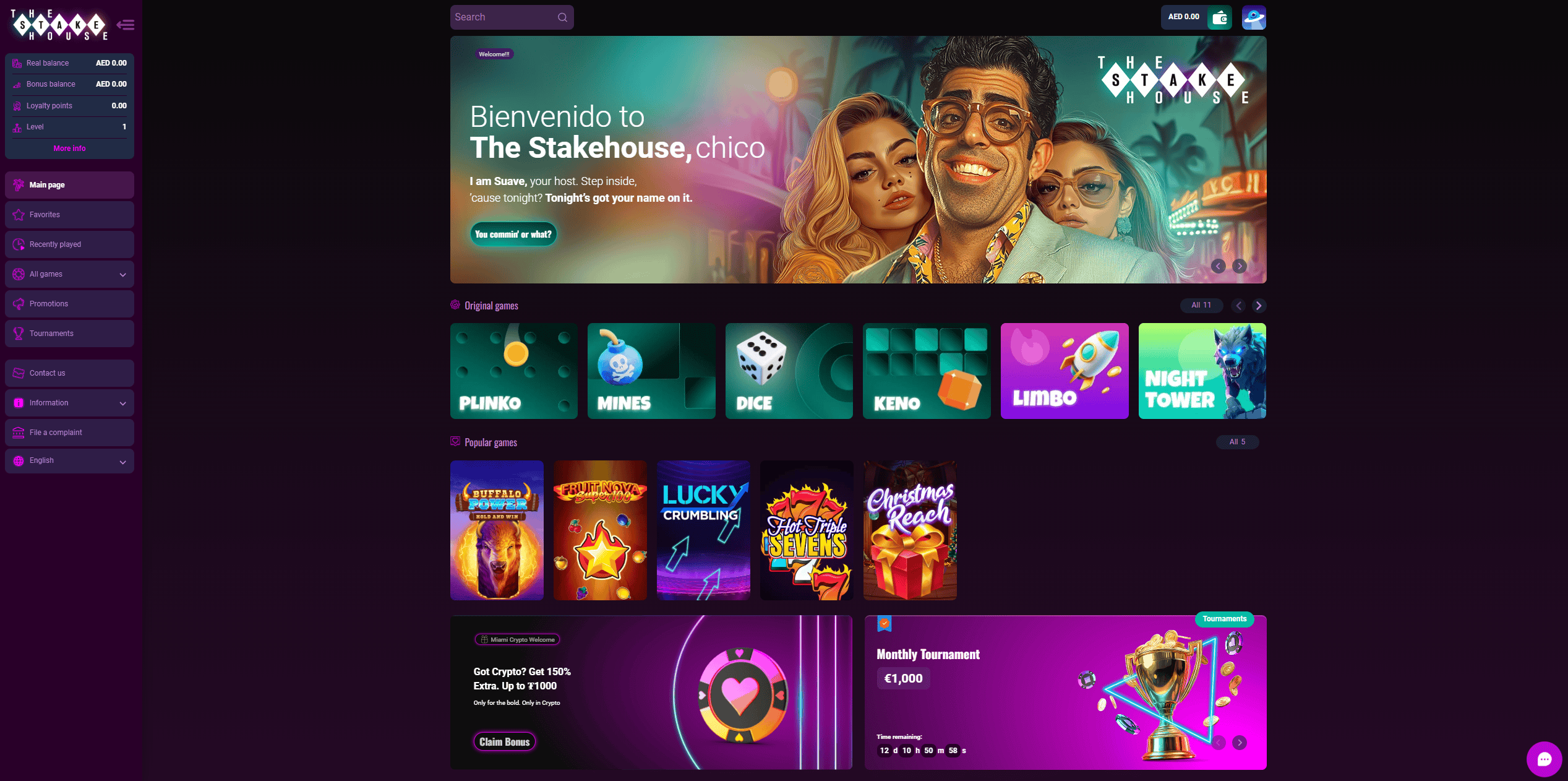 TheStakeHouse homepage
